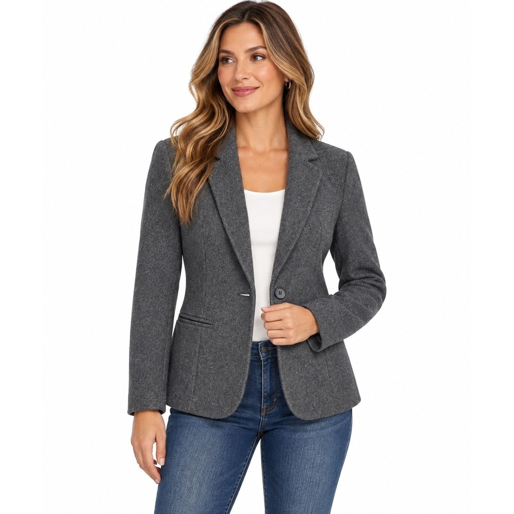 Suits LTD Blazer Jacket Womens Size 6 Wool Blend Workwear